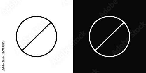 Blocked icon Clip Art design. Line icons