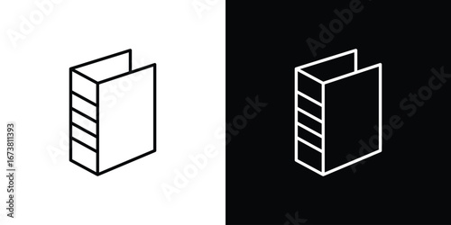 Binder icon Clip Art design. Line icons