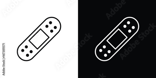 Bandage icon Clip Art design. Line icons
