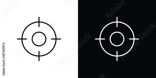 Accuracy icon Clip Art design. Line icons
