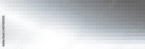 A minimalist background features a gradient of soft grays and white in a grid pattern, creating a subtle and modern design with clean lines and a smooth, blended transition