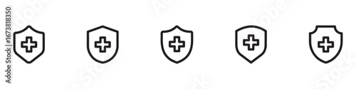 Health insurance icon. Healt insurance icon. Vector Illustration. EPS 10