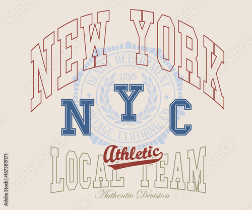 A vector illustration of a vintage retro poster with typography for a tee t-shirt, sports artwork, city print design, 