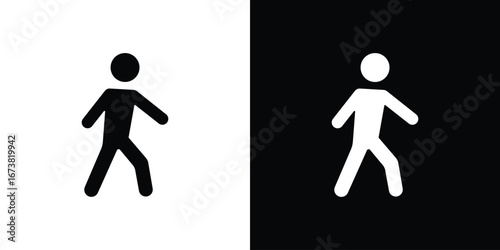 Walk icon graphic doodle designs collection