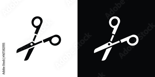 Scissor icon graphic doodle designs collection