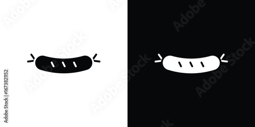 Sausage icon graphic doodle designs collection
