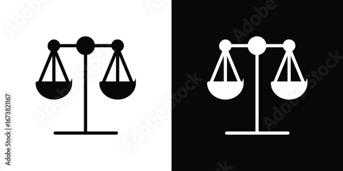 Scale icon graphic doodle designs collection