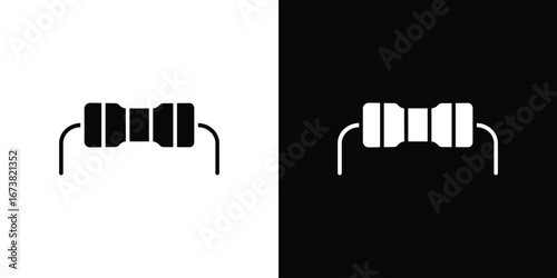 Resistor icon graphic doodle designs collection