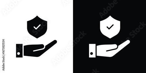 Protection icon graphic doodle designs collection