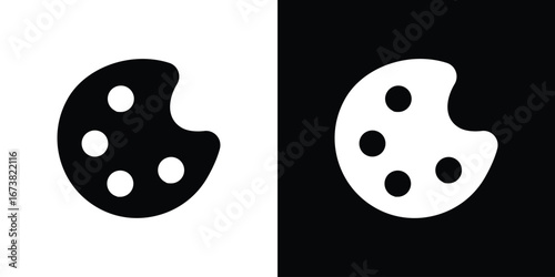 Palette icon graphic doodle designs collection