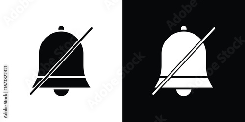 Notification off icon graphic doodle designs collection