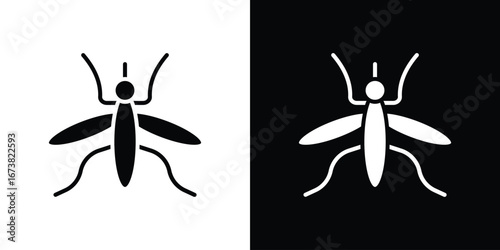 Mosquito icon graphic doodle designs collection