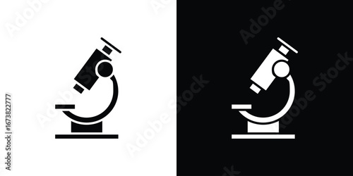 Microscope icon graphic doodle designs collection