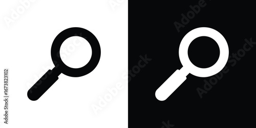 Loupe icon graphic doodle designs collection