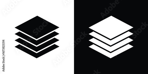 Layers icon graphic doodle designs collection
