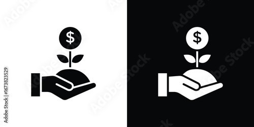 Investment icon graphic doodle designs collection