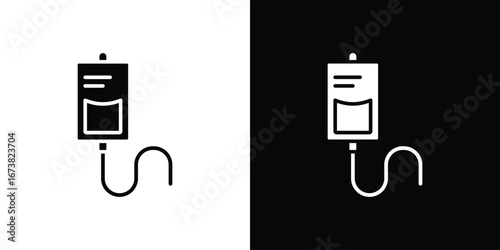 IV bag icon graphic doodle designs collection