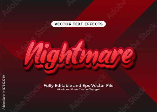 Nightmare text effect