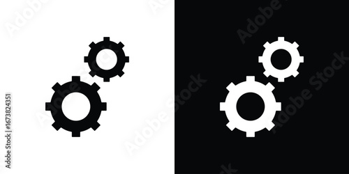 Gears icon graphic doodle designs collection