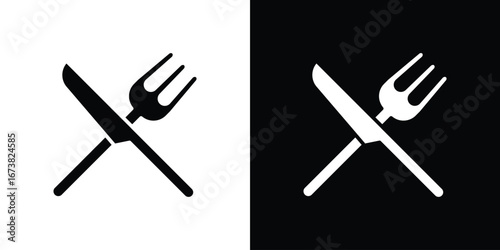 Fork and Knife icon graphic doodle designs collection