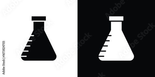 Flask icon graphic doodle designs collection