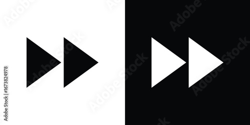 Fast forward icon graphic doodle designs collection