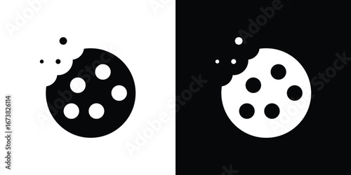 Cookie icon graphic doodle designs collection