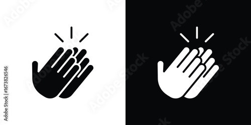 Clap icon graphic doodle designs collection