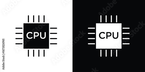 CPU icon graphic doodle designs collection