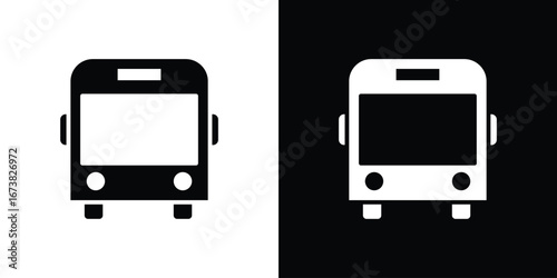 Bus icon graphic doodle designs collection
