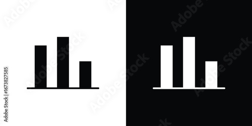 Bar chart icon graphic doodle designs collection