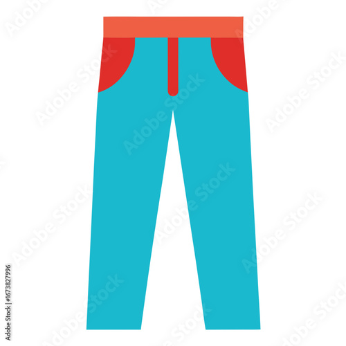 jeans isolated on white background
