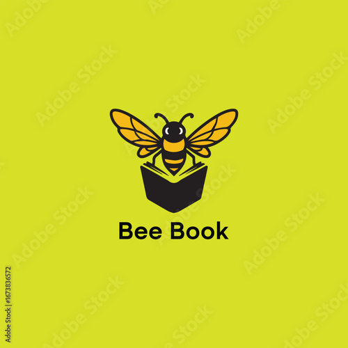 BeeBook Logo,  bee and honey