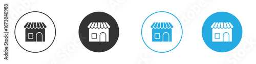 Store icon. simple illustration graphic doodle black design