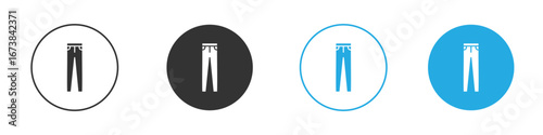 Pants icon. simple illustration graphic doodle black design