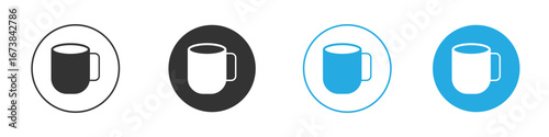 Mug icon. simple illustration graphic doodle black design