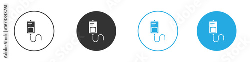 IV bag icon. simple illustration graphic doodle black design