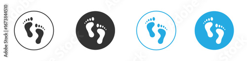 Foot icon. simple illustration graphic doodle black design
