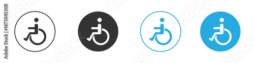Disable icon. simple illustration graphic doodle black design