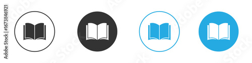 Book icon. simple illustration graphic doodle black design