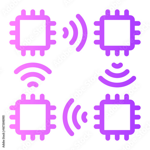 smart devices gradient icon