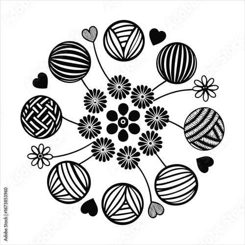 Knitting Yarn Ball