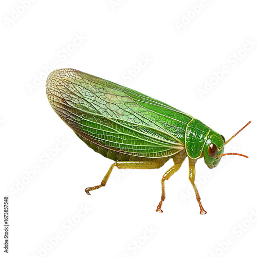 Green Leafhopper Insect Close up
