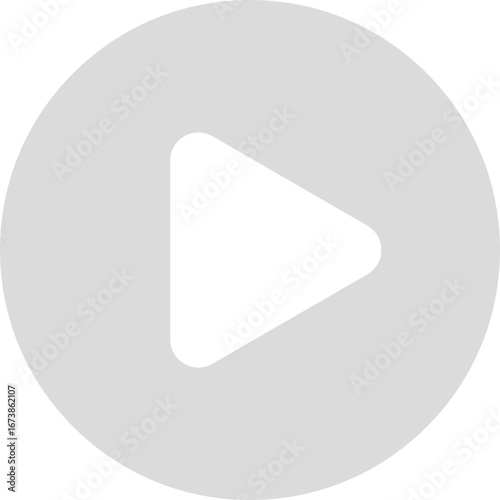 Minimalist play button icon