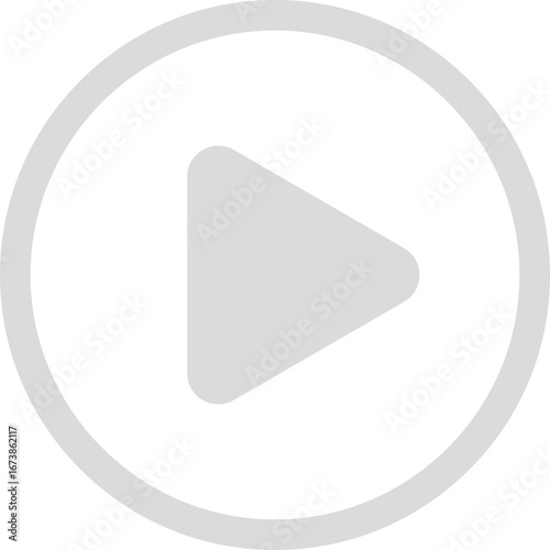 Minimalist play button icon