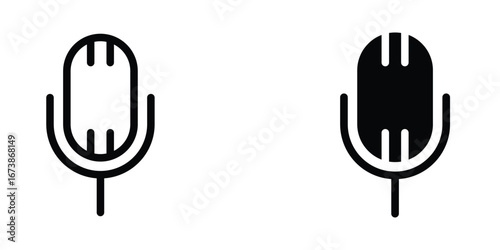 Mic icon design template
