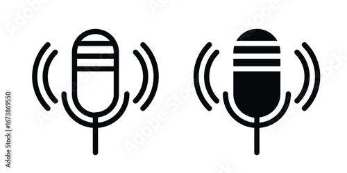 Mic icon design template