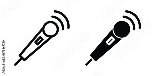 Mic icon design template