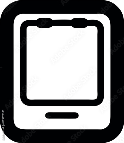 Modern flat design vector illustration of a mobile device with a blank screen, symbolizing connectivity, digital content, and interactive media concepts