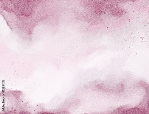 Hand Drawn Timeless Abstract Romantic Elegant Pink Purple Watercolour Brushstrokes Horizontal Background for Invitation Design and Greeting Cards